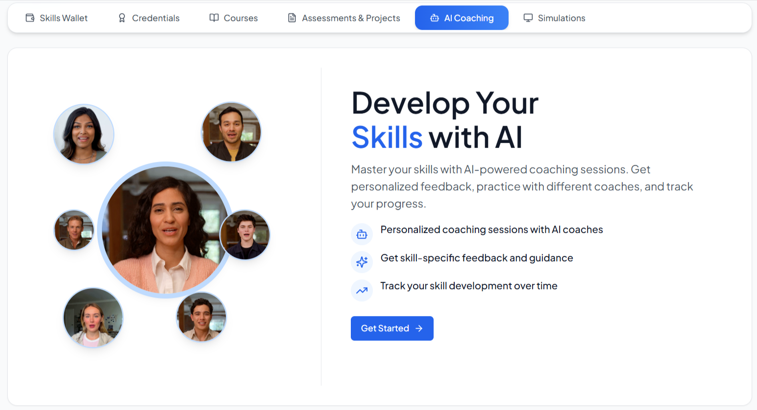 HiddenTalent Skills Wallet — AdaptIQ career coaching overview